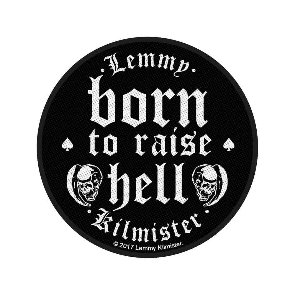 Lemmy Kilmister - Born To Raise Hell Patch - Zwart
